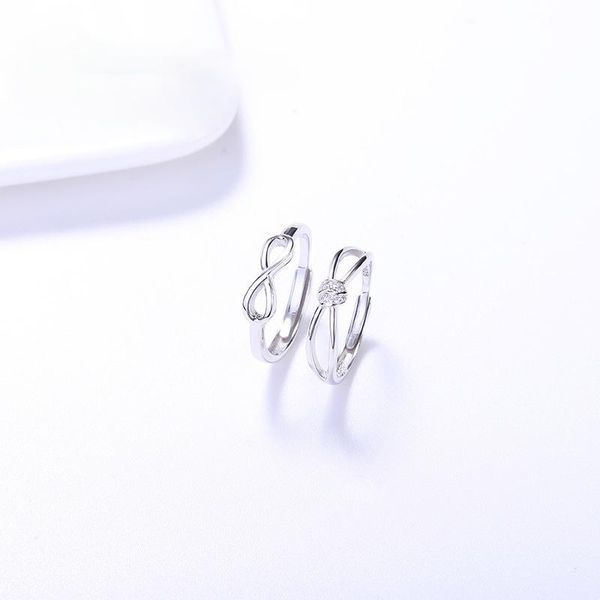 wedding rings pure silver 8-character lovers ring s925 couple valentine's day gift, Slivery;golden
wedding rings pure silver 8-character lovers ring s925 couple valentine's day gift, Slivery;golden