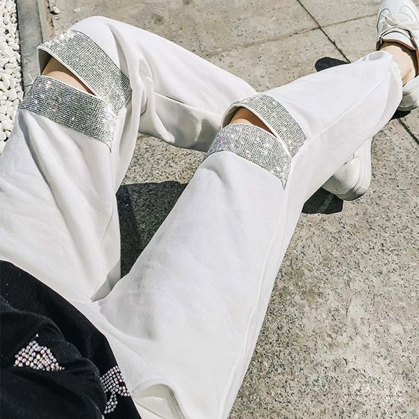 sports pants european station women jeans autumn wild heavy industry drilling hole nine points beam zipper fly casual harem, Blue
sports pants european station women jeans autumn wild heavy industry drilling hole nine points beam zipper fly casual harem, Blue