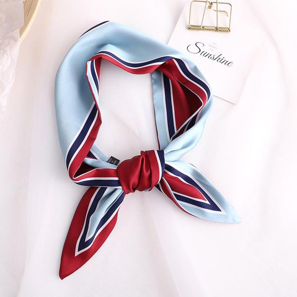 scarves contrast print women long silk scarf small handle bag ribbons female head elegant girl foulard, Blue;gray
scarves contrast print women long silk scarf small handle bag ribbons female head elegant girl foulard, Blue;gray