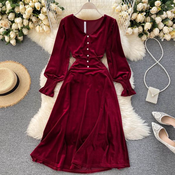 casual dresses women autumn & winter veet elegant v-neck buckle waist hugging slim retro pleuche base knee-length lantern sleeve o, Black;gray
casual dresses women autumn & winter veet elegant v-neck buckle waist hugging slim retro pleuche base knee-length lantern sleeve o, Black;gray