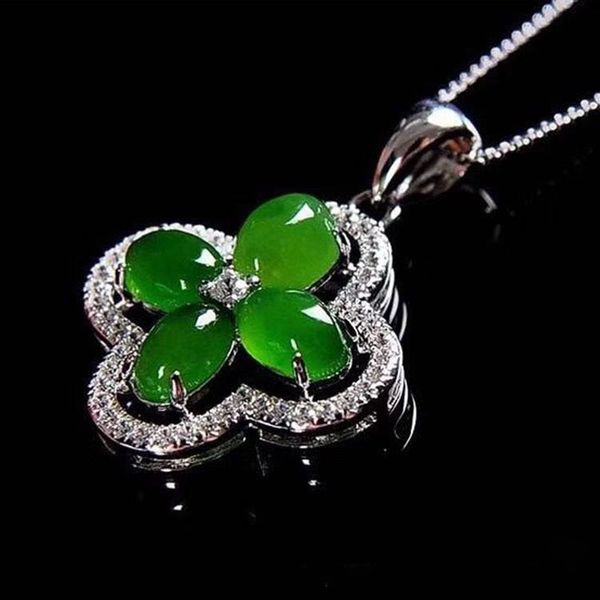 drop shipping fourleaf clover natural nephrite jasper pendant 925 silver inlaid jade necklace pendant
drop shipping fourleaf clover natural nephrite jasper pendant 925 silver inlaid jade necklace pendant