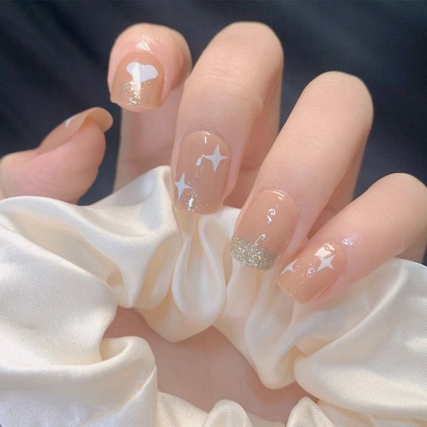 false nails 24pcs pink heart print wear short paragraph fashion manicure patch save time wearable nail, Red;gold
false nails 24pcs pink heart print wear short paragraph fashion manicure patch save time wearable nail, Red;gold