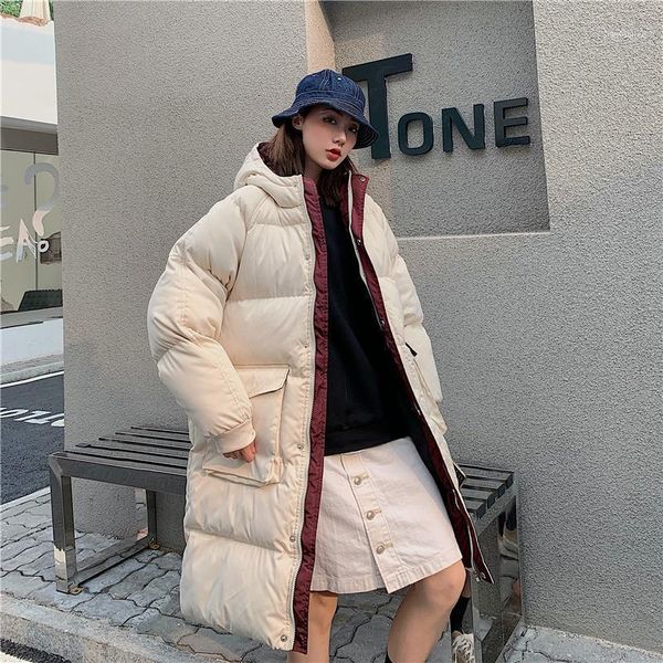 women's down & parkas winter warm long padded jackets for women puffer coats korean fashion trends clothes oversized ladies hooded fl, Black
women's down & parkas winter warm long padded jackets for women puffer coats korean fashion trends clothes oversized ladies hooded fl, Black