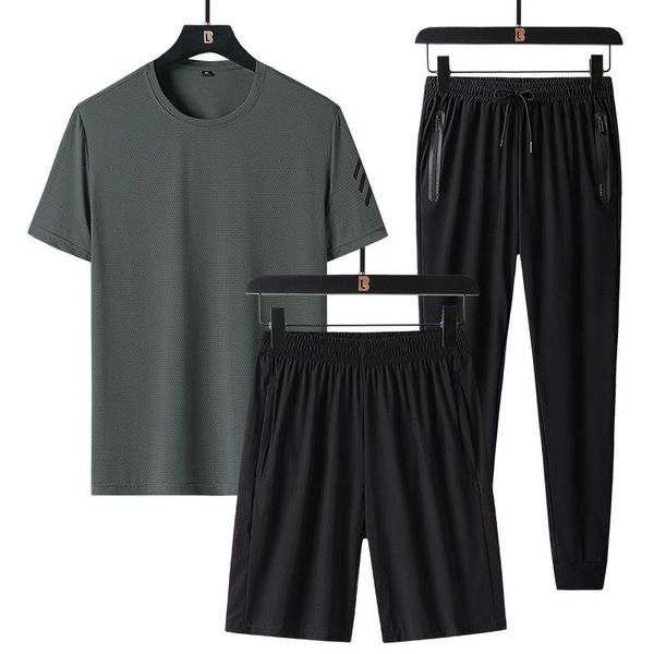 men's tracksuits tracksuit men 3 piece set 2021 spring summer t-shirt sportswear sweatshirt black jogging sweatpants shorts pants, Gray
men's tracksuits tracksuit men 3 piece set 2021 spring summer t-shirt sportswear sweatshirt black jogging sweatpants shorts pants, Gray