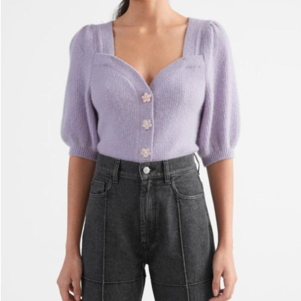 women's sweaters vintage square collar women knitted cardigans petal button puff sleeve single breasted knit chic short female, White;black
women's sweaters vintage square collar women knitted cardigans petal button puff sleeve single breasted knit chic short female, White;black