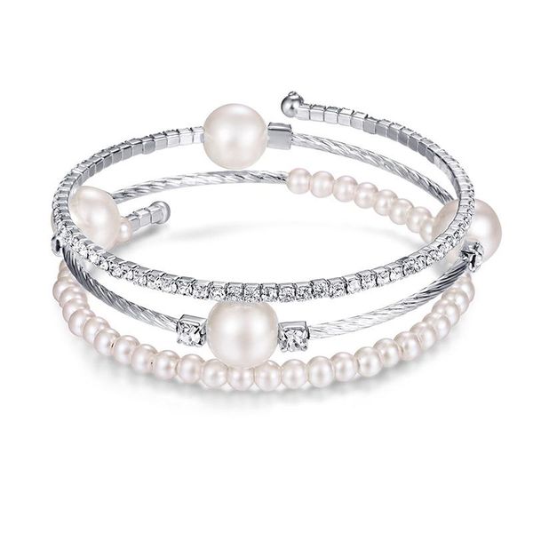 bangle 2021 crystal pearl bracelet ladies rhinestone multi-layer adjustable bangles cuffs gold silver charm bracelets jewelry gift, Black
bangle 2021 crystal pearl bracelet ladies rhinestone multi-layer adjustable bangles cuffs gold silver charm bracelets jewelry gift, Black