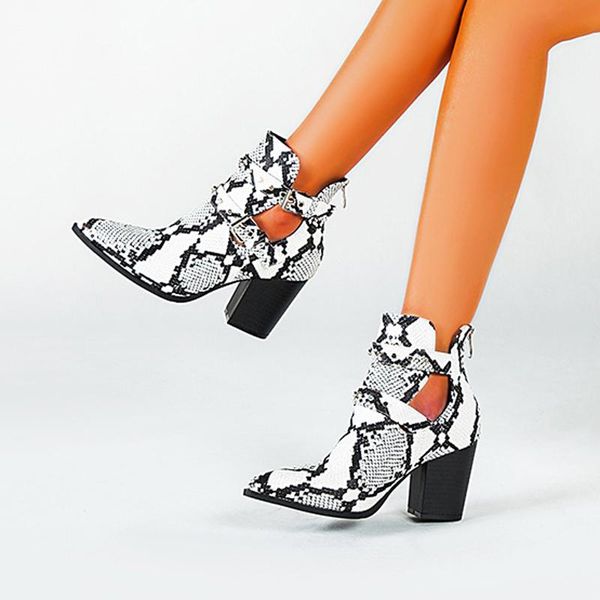 boots 2021 motorcycle western cowboy women snake pu leather short cossacks high heels cowgirl booties buckle ankle botas shoes, Black
boots 2021 motorcycle western cowboy women snake pu leather short cossacks high heels cowgirl booties buckle ankle botas shoes, Black