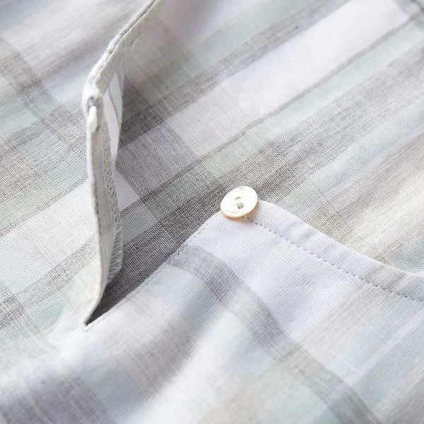 home dress female cotton gauze seven minute sleeve check pajamas spring and autumn thin loose casual suit women's sleepwear, Black;red
home dress female cotton gauze seven minute sleeve check pajamas spring and autumn thin loose casual suit women's sleepwear, Black;red