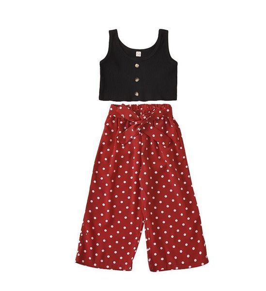 clothing sets girl kids summer clothes set suit fashion solid color suspender camisole polka dot wide leg pants trousers girls, White
clothing sets girl kids summer clothes set suit fashion solid color suspender camisole polka dot wide leg pants trousers girls, White