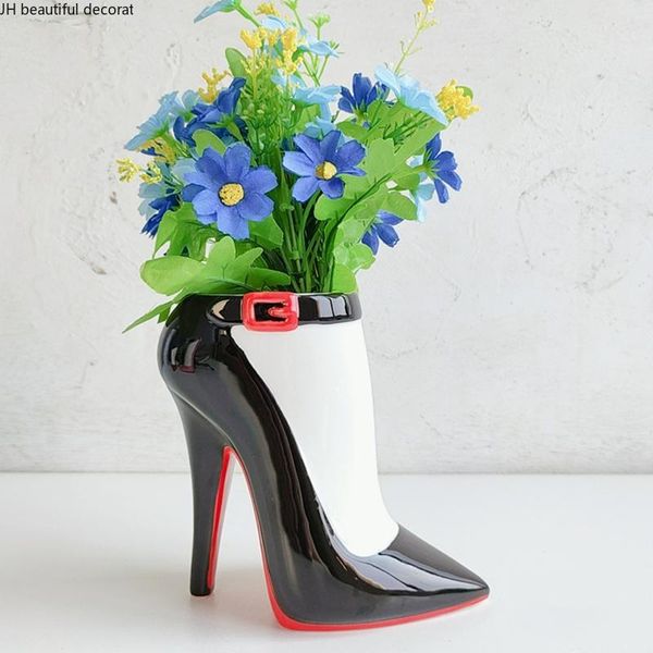 vases ceramic vase creative high heels shape flower arrangement ornaments countermodern living room decoration accessories
vases ceramic vase creative high heels shape flower arrangement ornaments countermodern living room decoration accessories