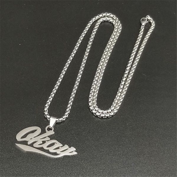 simple ins titanium steel okay letter pendant necklace long sweater chain hip hop men fashion necklaces jewelry, Silver
simple ins titanium steel okay letter pendant necklace long sweater chain hip hop men fashion necklaces jewelry, Silver