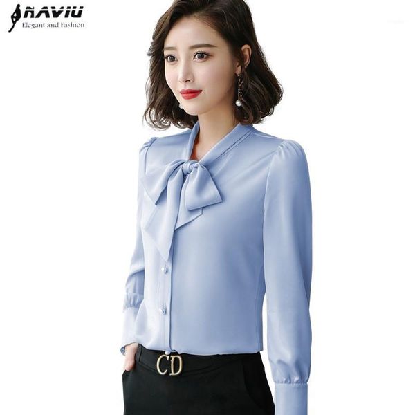 women's blouses & shirts long sleeve chiffon shirt women autumn loose bow office ladies temperament work, White
women's blouses & shirts long sleeve chiffon shirt women autumn loose bow office ladies temperament work, White