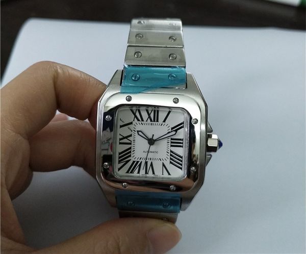 woman watch 33mm watchcase stainless watches female fashion clock automatic wristwatches steel wristwatch white face 02, Slivery;brown
woman watch 33mm watchcase stainless watches female fashion clock automatic wristwatches steel wristwatch white face 02, Slivery;brown