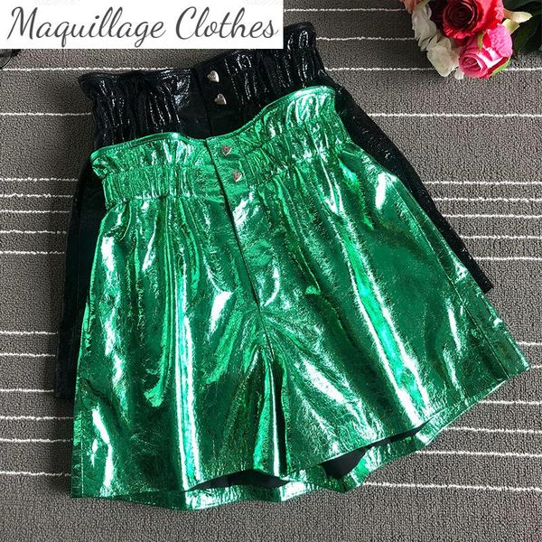 spring autumn sheepskin leather shorts chic women's real high-waist wide-leg short trousers a596, White;black
spring autumn sheepskin leather shorts chic women's real high-waist wide-leg short trousers a596, White;black