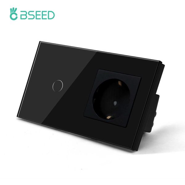 bseed touch light switch with eu power sockets black wall led switches 1/2/3gang 1way crystal panel dark blue backlight
bseed touch light switch with eu power sockets black wall led switches 1/2/3gang 1way crystal panel dark blue backlight
