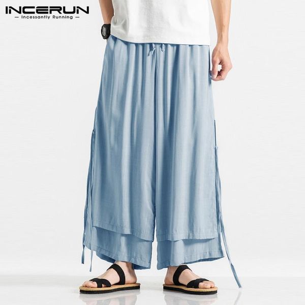 loose baggy trousers incerun chinese style wide leg pants men solid color drawstring irregular vintage pantalones 5xl men's, Black
loose baggy trousers incerun chinese style wide leg pants men solid color drawstring irregular vintage pantalones 5xl men's, Black