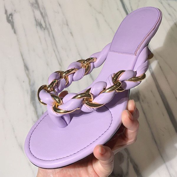 70% off wholesale sandals new summer concise fashion round toe heel slippers metal weave chain flip-flops woman genuine leather muller heels, Black
70% off wholesale sandals new summer concise fashion round toe heel slippers metal weave chain flip-flops woman genuine leather muller heels, Black