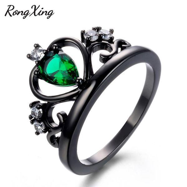 wedding rings rongxing water drop green crystal zircon queen crown for women vintage black gold filled cz ring fashion jewelry rb1355, Slivery;golden
wedding rings rongxing water drop green crystal zircon queen crown for women vintage black gold filled cz ring fashion jewelry rb1355, Slivery;golden