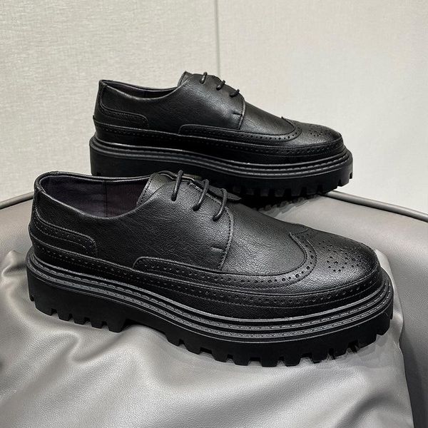 dress shoes yomior 2021 business causal leather wedge formal loafers platform vintage black wedding brogue 
dress shoes yomior 2021 business causal leather wedge formal loafers platform vintage black wedding brogue