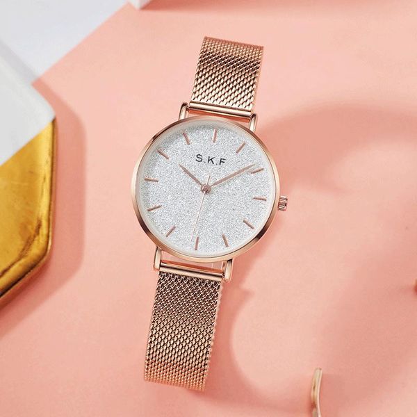 wristwatches skf starry sky watch waterproof simple thin belt small temperament women's, Slivery;brown
wristwatches skf starry sky watch waterproof simple thin belt small temperament women's, Slivery;brown