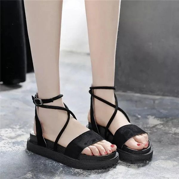 sandals women cool shoes for summer 2021 flip flop chaussures femme platform, Black
sandals women cool shoes for summer 2021 flip flop chaussures femme platform, Black
