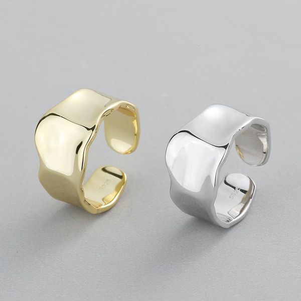 cluster rings korean-style s925 sterling silver ring minimalist irregular concave convex open female cool, Golden;silver
cluster rings korean-style s925 sterling silver ring minimalist irregular concave convex open female cool, Golden;silver