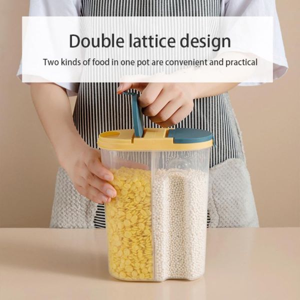 storage bottles & jars pp food box plastic clear container set with pour lids compartment kitchen dried grains tank
storage bottles & jars pp food box plastic clear container set with pour lids compartment kitchen dried grains tank