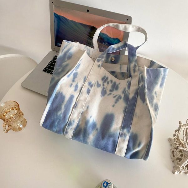 arrival blue tie dye canvas tote handbag women fashion large capacity thick durable cotton shopping bag shoulder bags
arrival blue tie dye canvas tote handbag women fashion large capacity thick durable cotton shopping bag shoulder bags