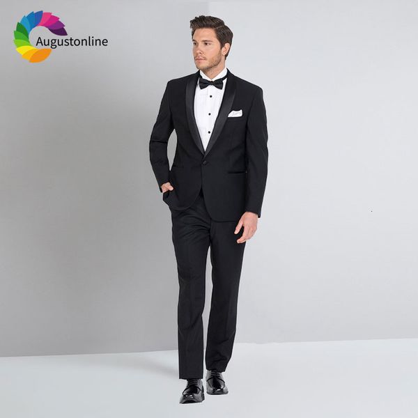 men's suits & blazers black slim fit mens for wedding groom tuxedos shawl lapel custom made male 2 piece jacket pants vest ip80, White;black
men's suits & blazers black slim fit mens for wedding groom tuxedos shawl lapel custom made male 2 piece jacket pants vest ip80, White;black