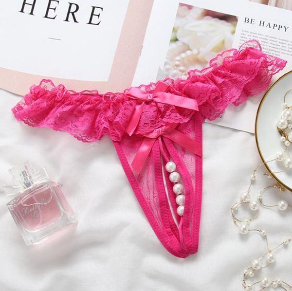 underwear pearl lace beading panties flower bikini thong g-string t-back briefs ladies women lingerie intimate, Black;pink
underwear pearl lace beading panties flower bikini thong g-string t-back briefs ladies women lingerie intimate, Black;pink