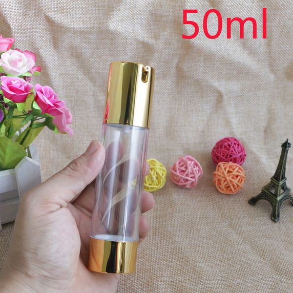 factory outlet 15ml/30ml/50ml airless vacuum cosmetics package bottles empty plastic lotion pump gold refillable makeup container
factory outlet 15ml/30ml/50ml airless vacuum cosmetics package bottles empty plastic lotion pump gold refillable makeup container