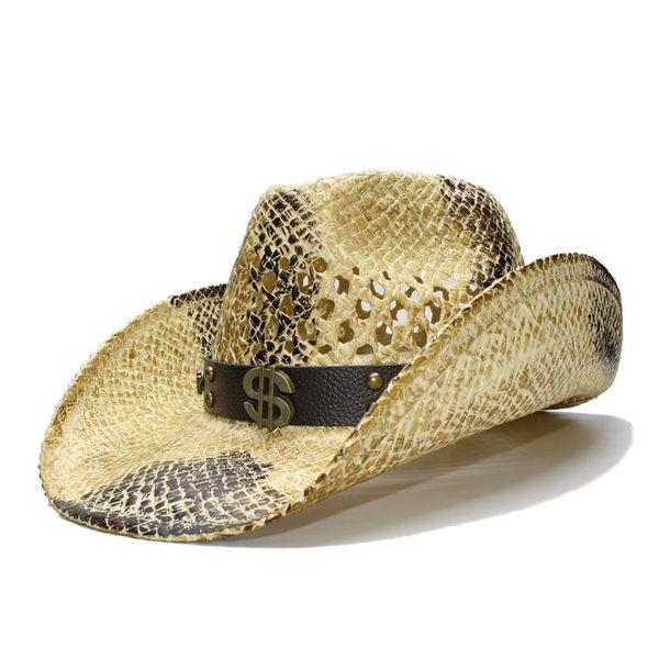 cloches luckylianji retro women's men's summer straw beach wide brim cowboy western cowgirl hat hollow dollar sign leather band(ad, Blue;gray
cloches luckylianji retro women's men's summer straw beach wide brim cowboy western cowgirl hat hollow dollar sign leather band(ad, Blue;gray