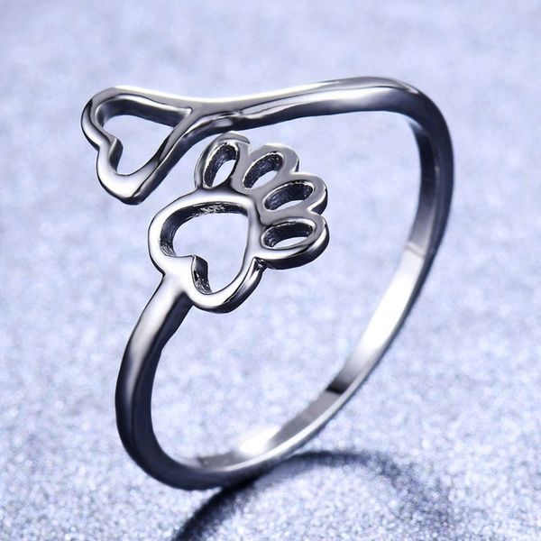 ring, female jewelry, dog seal, love opening, hollow out creative jewelry accessories, Black
ring, female jewelry, dog seal, love opening, hollow out creative jewelry accessories, Black