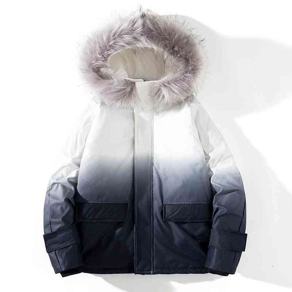men's down & parkas winter jackets men fur fashion gradient warm thick cotton multi-pocket hooded mens casual coats plus size overcoat, Black
men's down & parkas winter jackets men fur fashion gradient warm thick cotton multi-pocket hooded mens casual coats plus size overcoat, Black