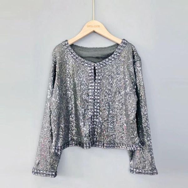 women's jackets women coat shining sequined long sleeve cropped length open front bolero shrug sequin cardigan short jacket, Black;brown
women's jackets women coat shining sequined long sleeve cropped length open front bolero shrug sequin cardigan short jacket, Black;brown