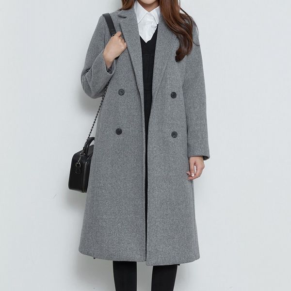 women's wool & blends winter keep warm woolen coat arrival elegant plus cotton double breasted commute overcoat women thick straight ou, Black
women's wool & blends winter keep warm woolen coat arrival elegant plus cotton double breasted commute overcoat women thick straight ou, Black