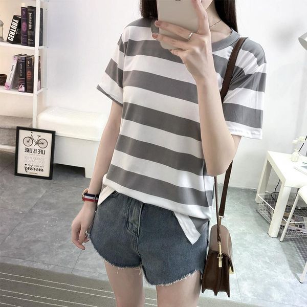woman tshirts oversize vintage striped female korean clothing plus size ladies casual polyester summer graphic t shirts women's t-shir, White
woman tshirts oversize vintage striped female korean clothing plus size ladies casual polyester summer graphic t shirts women's t-shir, White