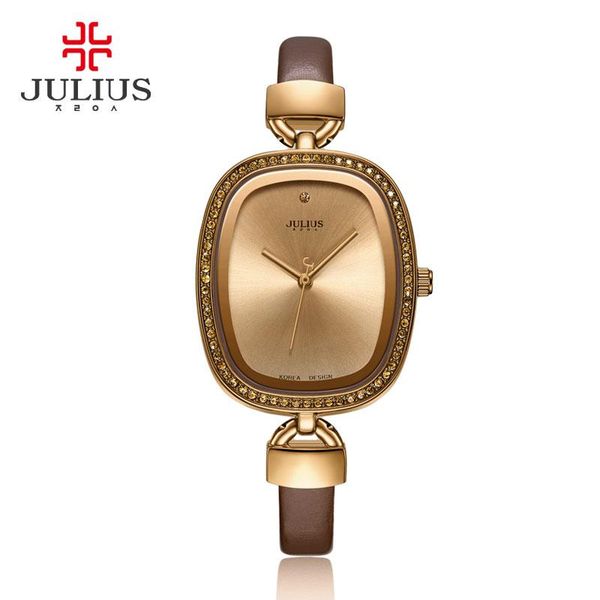 julius korean version of simple fashion trend waterproof belt diamond watch ladies student ja-298 wristwatches, Slivery;brown
julius korean version of simple fashion trend waterproof belt diamond watch ladies student ja-298 wristwatches, Slivery;brown