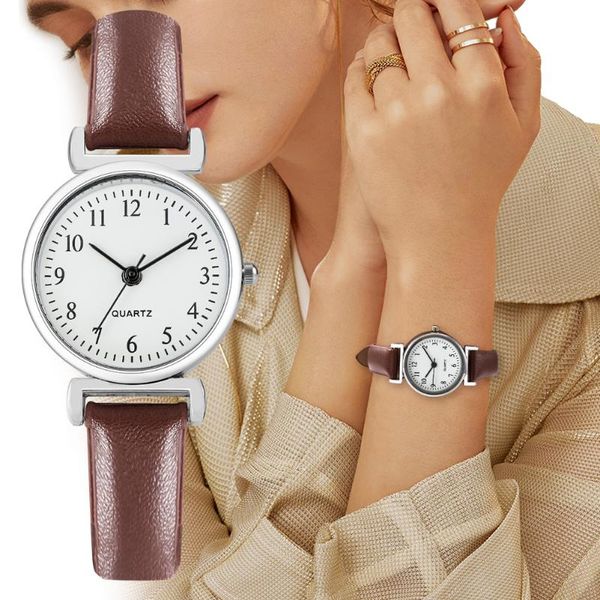 wristwatches light luxury women's quartz watch bracelet set leather strap watches for women female, Slivery;brown
wristwatches light luxury women's quartz watch bracelet set leather strap watches for women female, Slivery;brown
