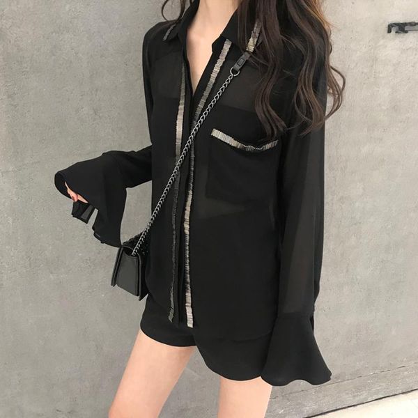 women's blouses & shirts blusas mujer long sleeved turn-down collar chiffon shirt women spring autumn 2021 korean modis streetwear des, White
women's blouses & shirts blusas mujer long sleeved turn-down collar chiffon shirt women spring autumn 2021 korean modis streetwear des, White