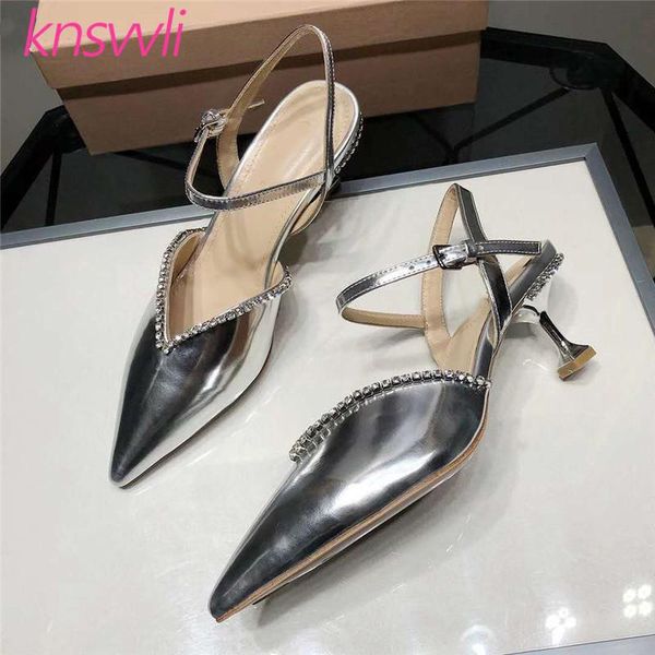 dress shoes pointed toe crystal kitten heels women slingbacks genuine leather buckle strap sandals low rhinestone woman pumps, Black
dress shoes pointed toe crystal kitten heels women slingbacks genuine leather buckle strap sandals low rhinestone woman pumps, Black