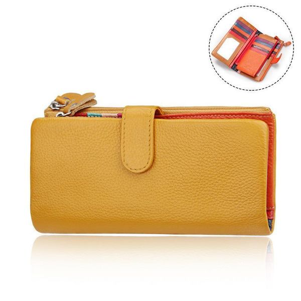 women wallets long genuine leather wallet female coin purse woman candy colors money bag lady slim zipper card holder, Red;black
women wallets long genuine leather wallet female coin purse woman candy colors money bag lady slim zipper card holder, Red;black