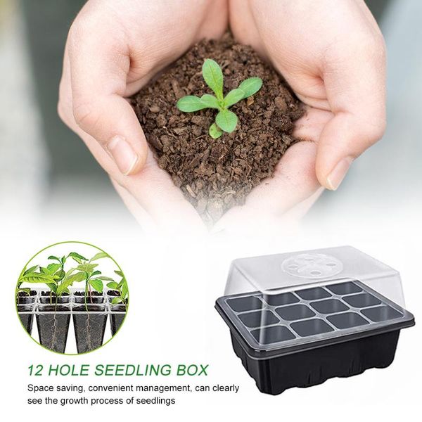 10pcs plastic nursery pots planting seed tray kit cells grow box seedling starter germination garden planters &
10pcs plastic nursery pots planting seed tray kit cells grow box seedling starter germination garden planters &
