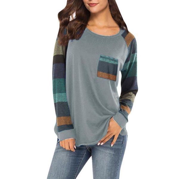 women's blouses & shirts women fashion stripe sleeve patchwork casual loose long sleevecasual plus size blusas femininas1 1y9a, White
women's blouses & shirts women fashion stripe sleeve patchwork casual loose long sleevecasual plus size blusas femininas1 1y9a, White