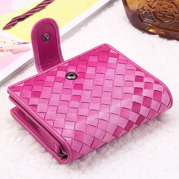 new sheep skin hand woven short wallet korean version two fold multi card leather buckle wallet
new sheep skin hand woven short wallet korean version two fold multi card leather buckle wallet