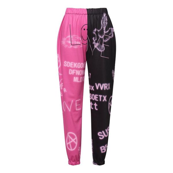 women's pants & capris women\u2021s wild contrast color printing trousers fashion casual mid-waist beam feet, Black;white
women's pants & capris women\u2021s wild contrast color printing trousers fashion casual mid-waist beam feet, Black;white