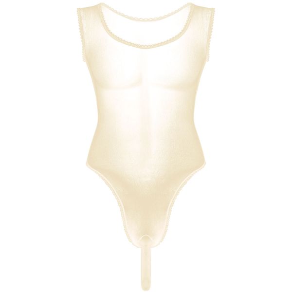 mens see through sheer lace mesh chiffon lingerie sleeveless high cut bulge pouch erotic bodysuits gay underwear nightwear, Black;white
mens see through sheer lace mesh chiffon lingerie sleeveless high cut bulge pouch erotic bodysuits gay underwear nightwear, Black;white