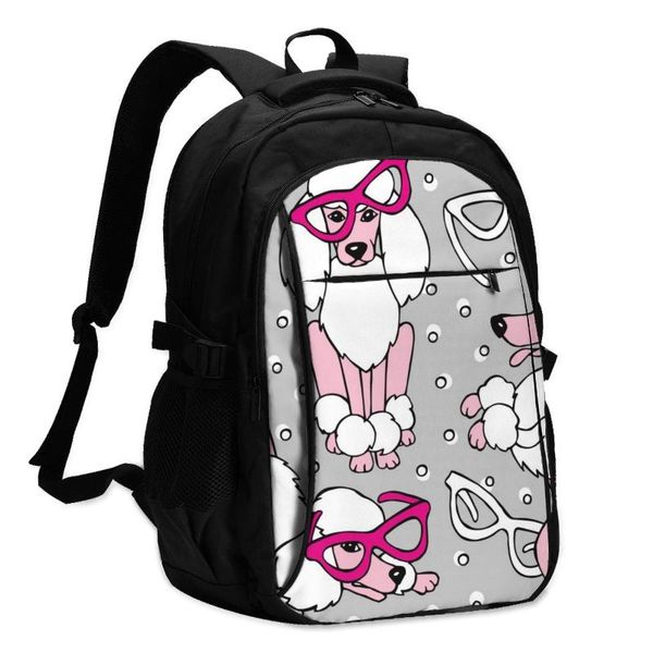 backpack usb charging lapwomen's for teenage students girls school cute poodle with glasses travel bagpack
backpack usb charging lapwomen's for teenage students girls school cute poodle with glasses travel bagpack