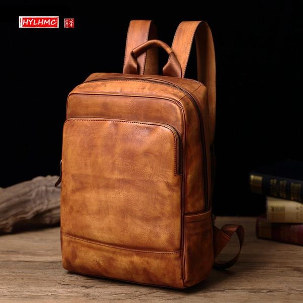 backpack genuine leather men's business men lapbag casual travel backpacks computer vintage maletide school bags
backpack genuine leather men's business men lapbag casual travel backpacks computer vintage maletide school bags