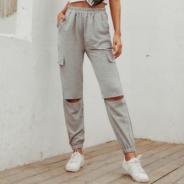 women's pants & capris 2021 retro street fashion narrow ankle casual with pockets broke holes high waist leisure sports straight leggin, Black;white 
women's pants & capris 2021 retro street fashion narrow ankle casual with pockets broke holes high waist leisure sports straight leggin, Black;white